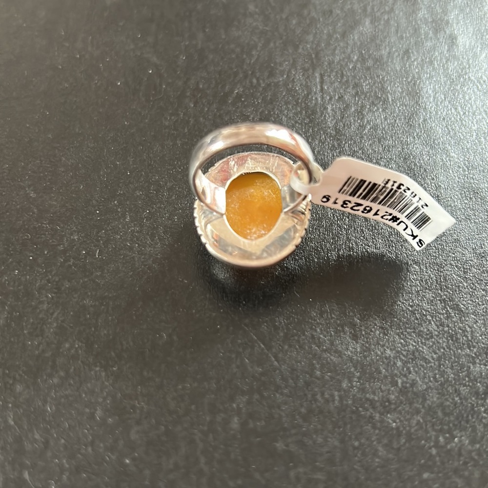 Sterling Silver Jade Ring - Picture 4 of 7